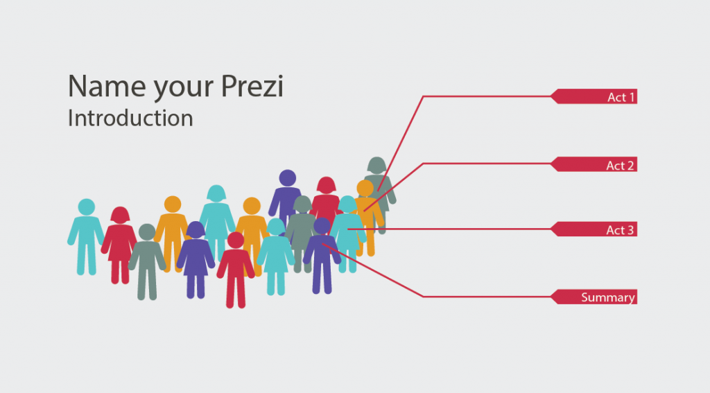 Prezi template - crowd scene