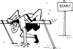 Fell at the first hurdle